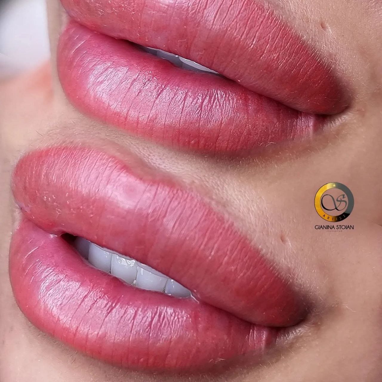 Resultado micropigmentación de labios